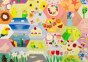 「六角形の絵の中」金巻 珠來